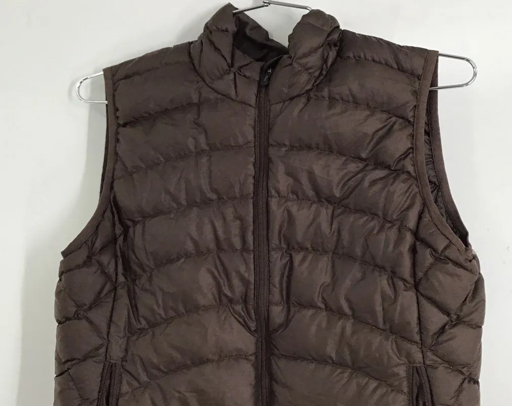 Patagonia Women's Brown Full Zip Puffer Vest - Size XS
