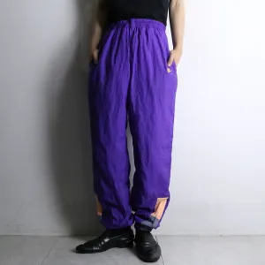 "NIKE" purple color zip design pants