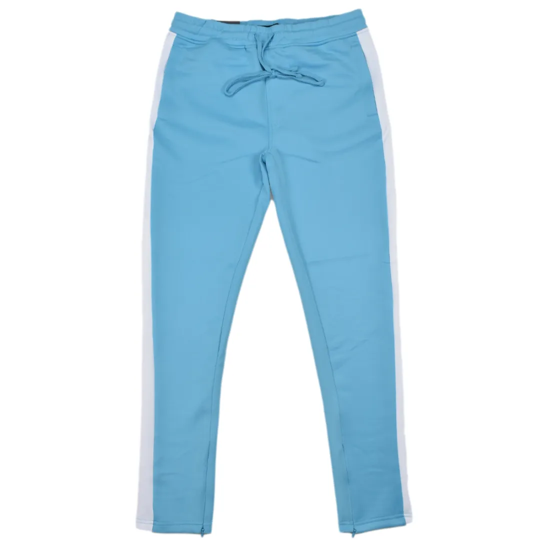 REBEL MINDS TRACK PANTS LT BLUE/WHITE