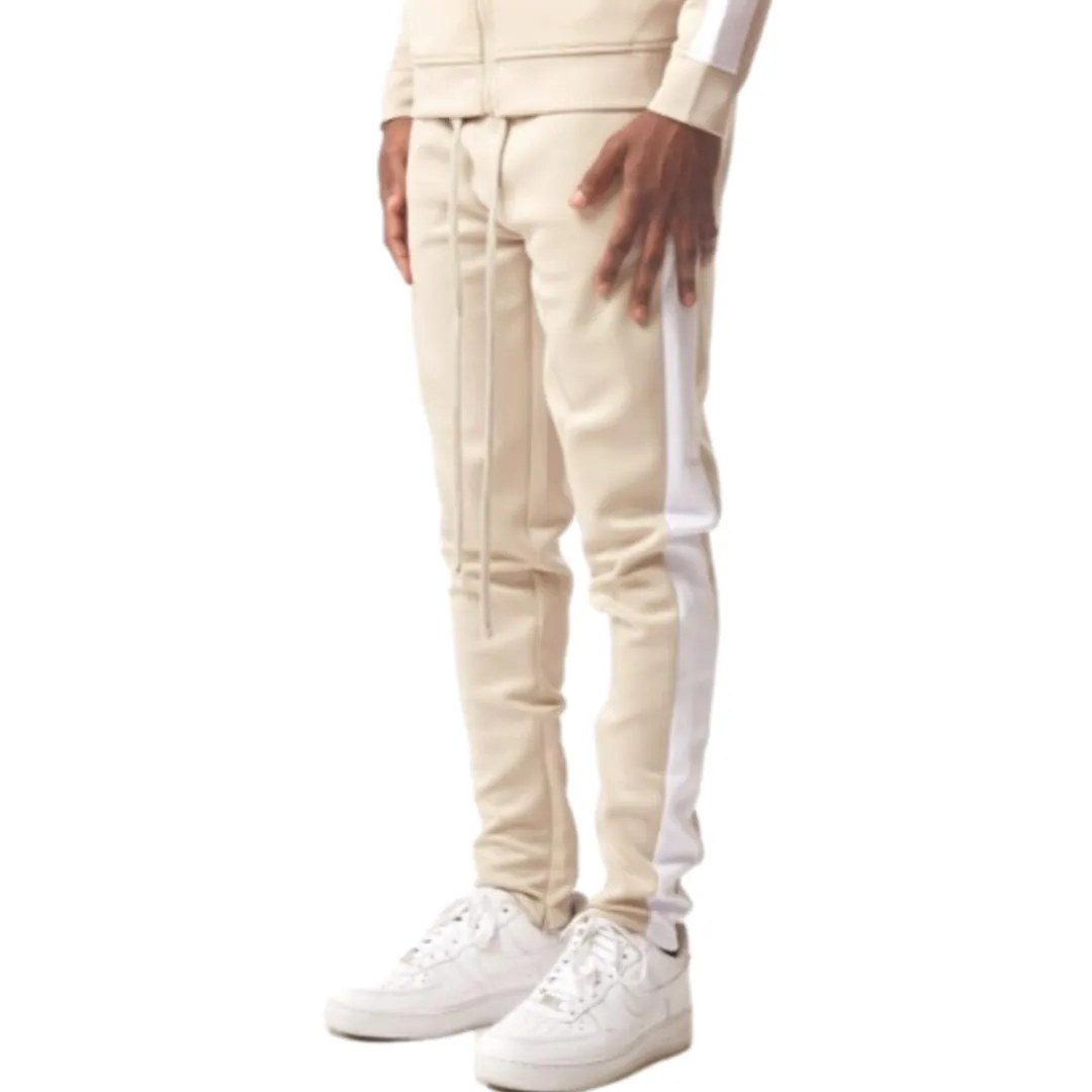 REBEL MINDS TRACK PANTS OATMEAL