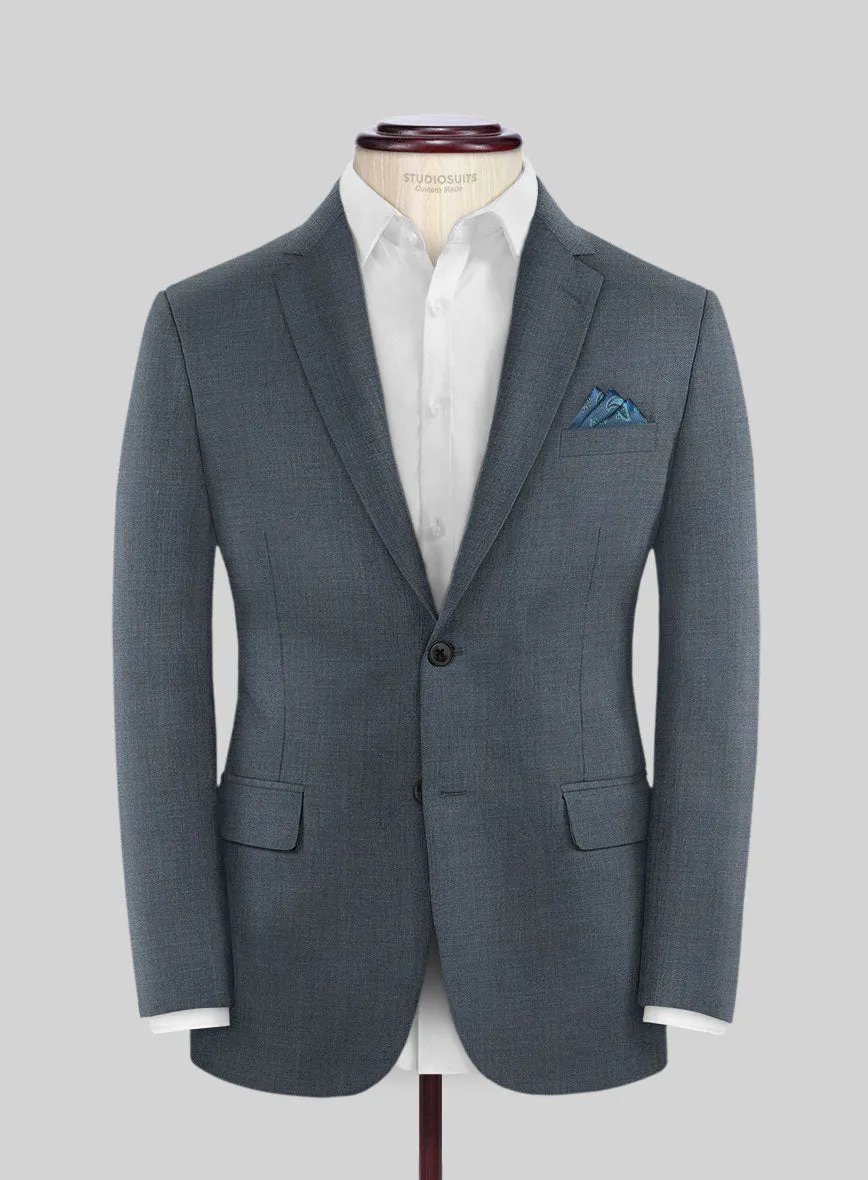 Reda Denim Blue Wool Jacket