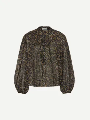 Salika Top in Black/Ochre