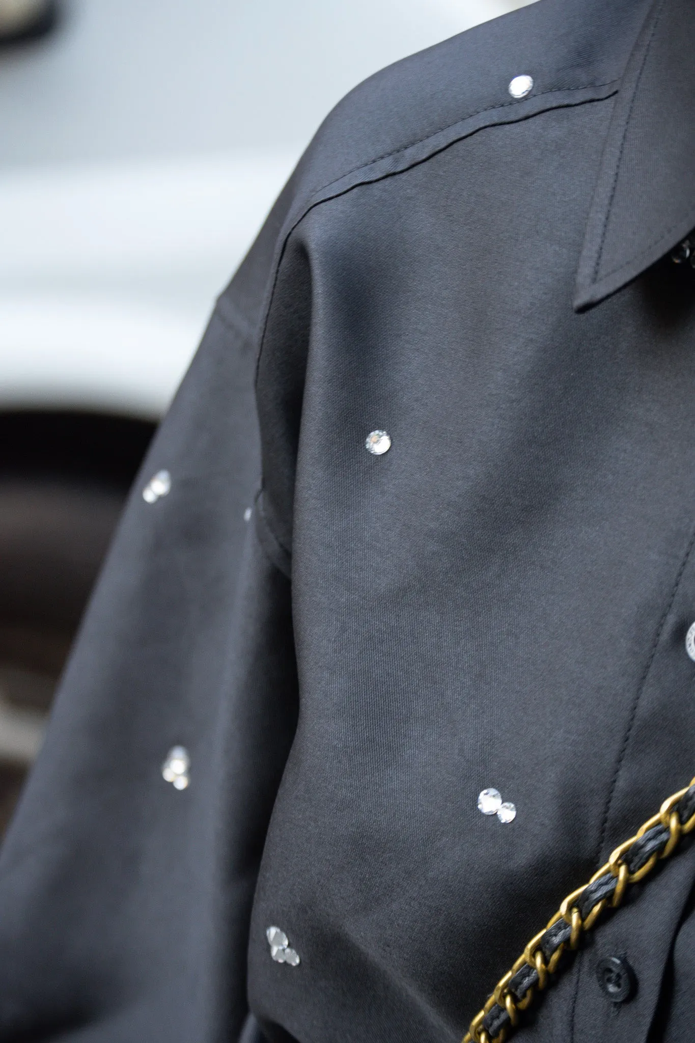Second Female Elegance Black Shirt