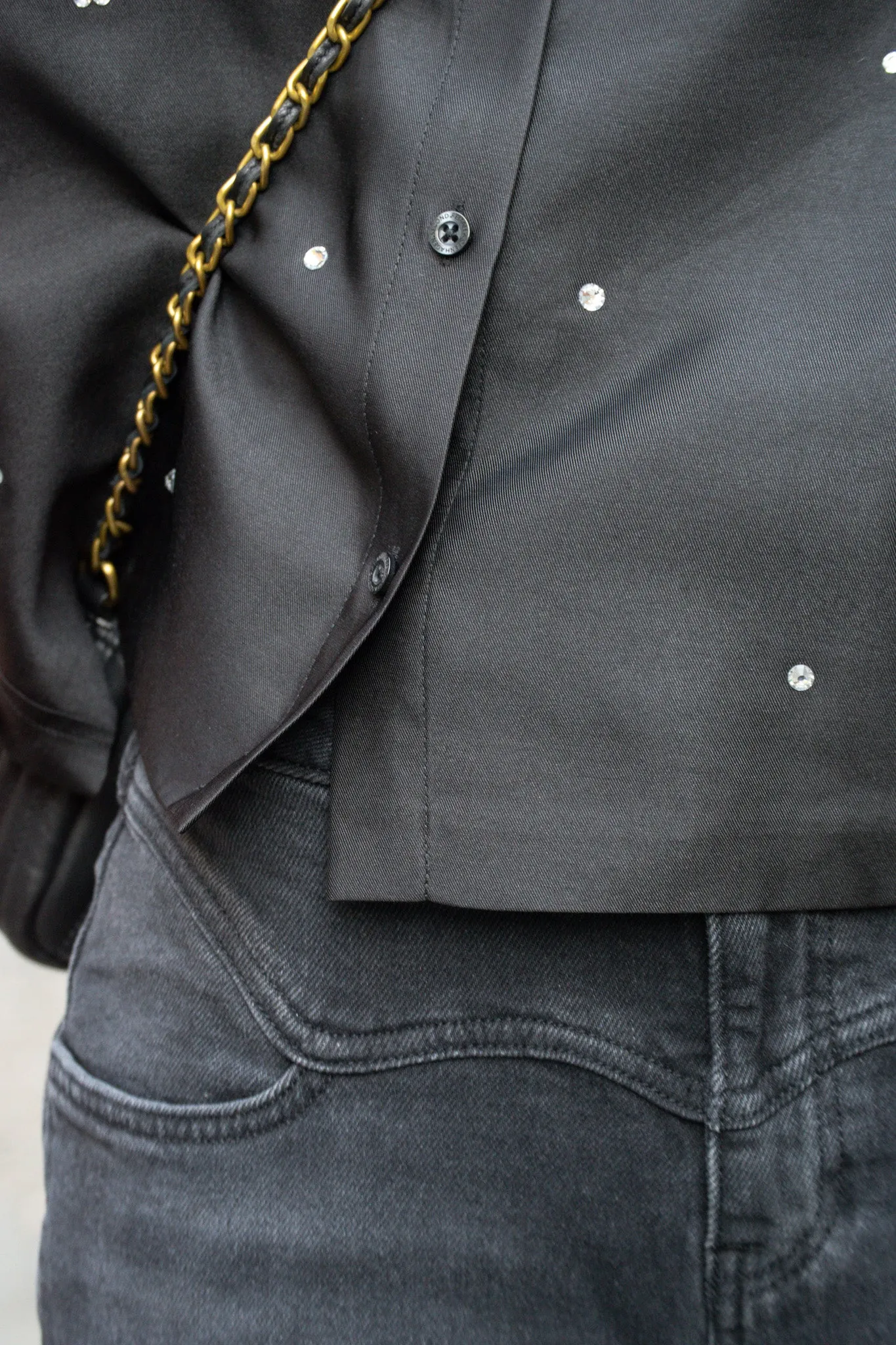Second Female Elegance Black Shirt