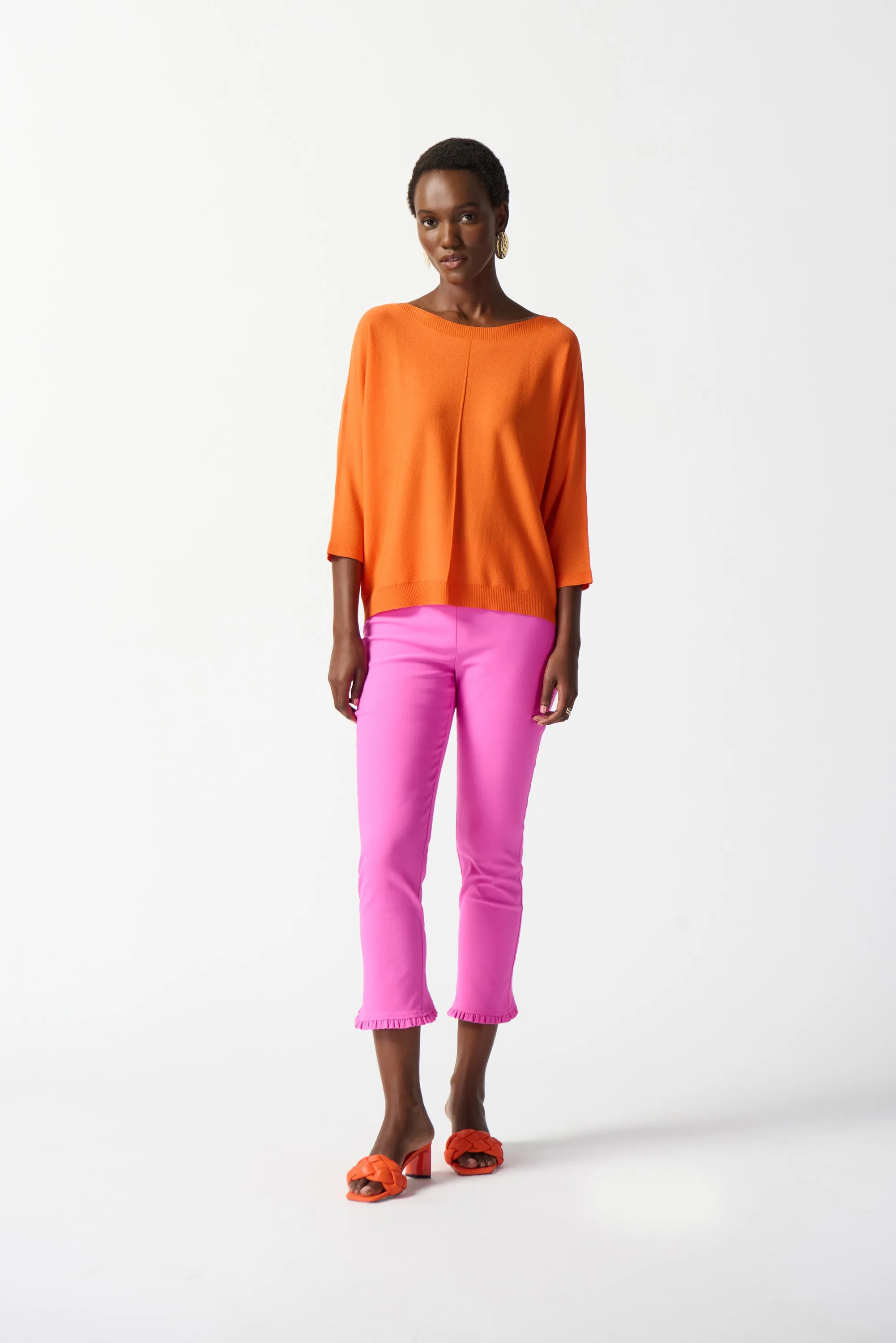 Soft Viscone Yarn Pullover Sweater