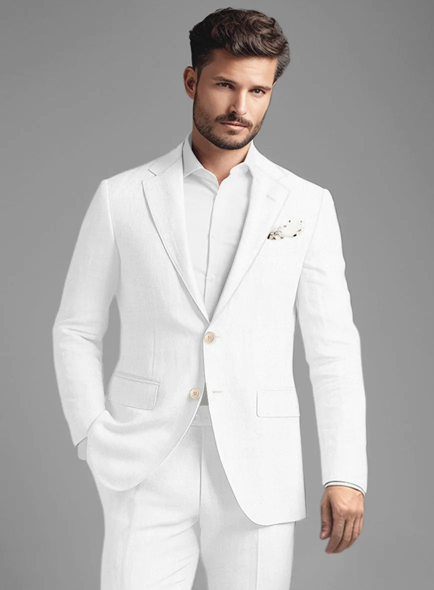 Stylbiella Natural White Linen Jacket