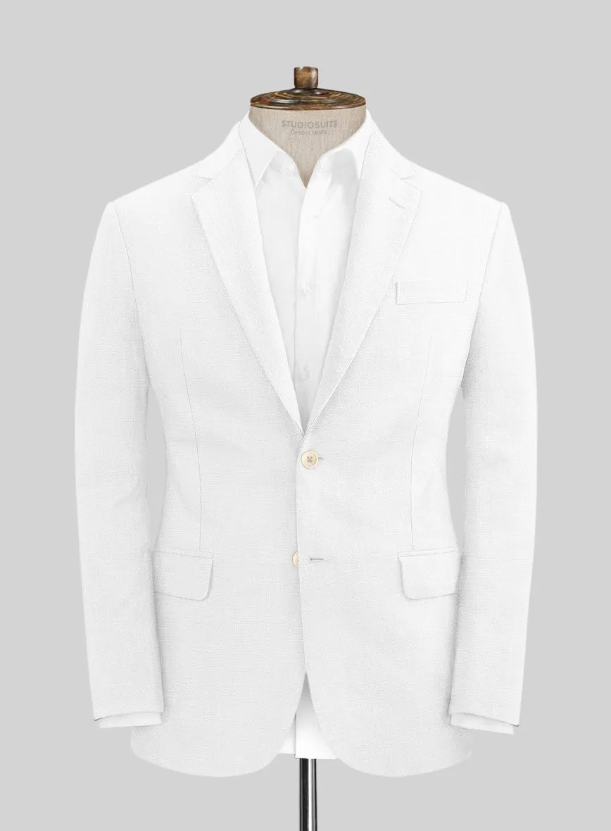 Stylbiella Natural White Linen Jacket