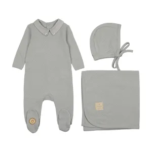 Textured Elegance Boys Layette Set