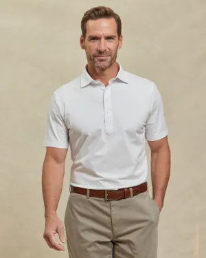 The Voyager - Performante Placket Polo - White