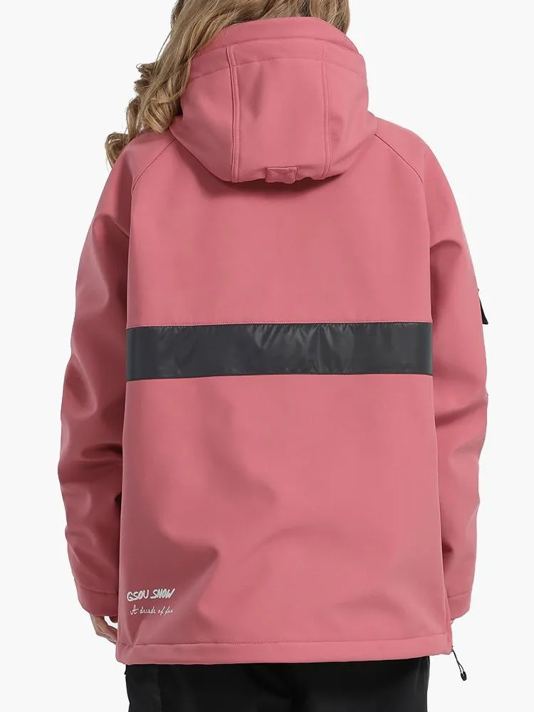 Unisex Winter 2023 Pink Waterproof Colorful Fluorescent Ski Suit