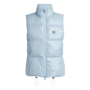 Womens Merino Wool Lined Puffer Vest Sky - SS23