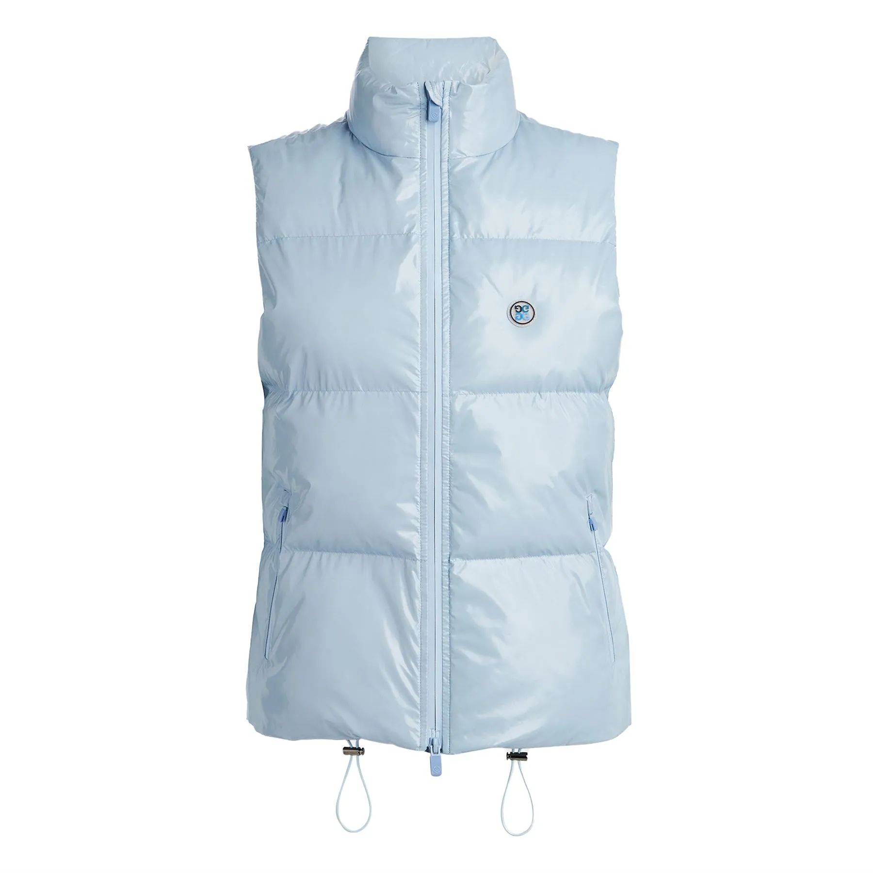 Womens Merino Wool Lined Puffer Vest Sky - SS23